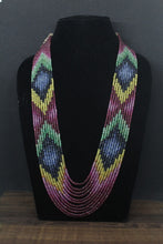 Load image into Gallery viewer, Precious gemstones 11 strands Ruby Emerald Sapphire  multi line Necklace with certificate