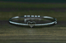 Load image into Gallery viewer, 925 Sterling Silver Cz openable  bracelet for women and girls