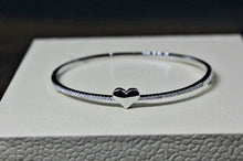 Load image into Gallery viewer, 925 Sterling Silver Cz openable  bracelet for women and girls