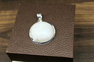 92.5 Sterling Silver Stone Pendant