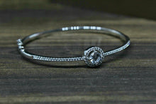 Load image into Gallery viewer, 925 Sterling Silver Cz openable  bracelet for women and girls