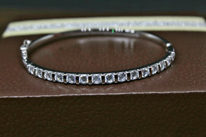 Cubic Zirconia Sterling Silver Cz openable  bracelet for women and girls