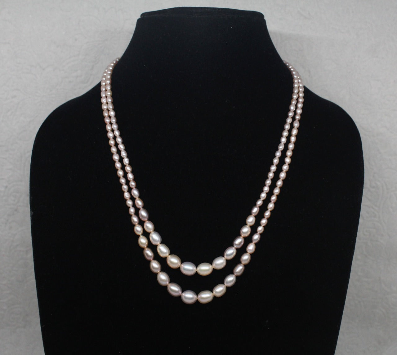 Double Baroque Pearl Necklace - WHITE/SPACE