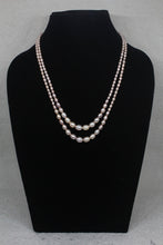 Load image into Gallery viewer, Double layered copper Real Pearls necklace
