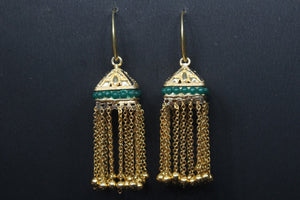 Triangular danglers earrings