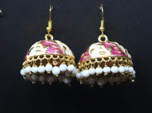 Load image into Gallery viewer, Gemzlane enameled jhumki fashion earrings for women and girls