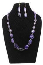 Load image into Gallery viewer, Designer Amethyst  beaded Necklace Set