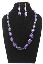 Load image into Gallery viewer, Designer Amethyst  beaded Necklace Set