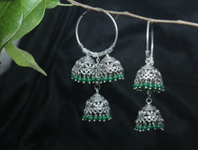 Load image into Gallery viewer, Gemzlane oxidized fashion earrings for women and girls