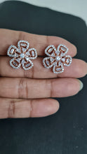 Load image into Gallery viewer, Star Rosegold plated diamond Studs Earrings