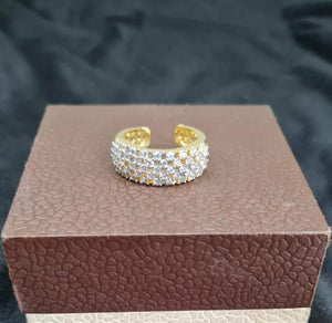 Gemzlane diamond cz Adjustable Rings
