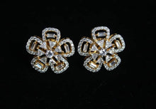 Load image into Gallery viewer, Star gold plated diamond Studs Earrings