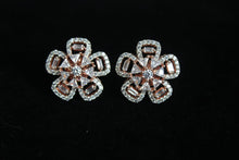 Load image into Gallery viewer, Star Rosegold plated diamond Studs Earrings