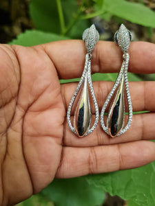Gemzlane silver plated Danglers earrings