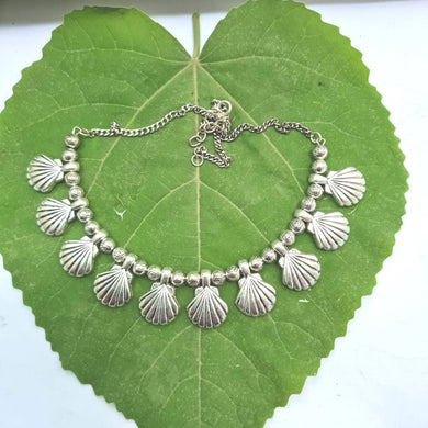 Gemzlane oxidized silver choker fashion necklace for women and girls