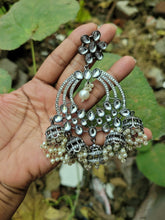 Load image into Gallery viewer, Victorian kundan Chandbali Diamond Earrings