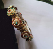 Load image into Gallery viewer, Gemzlane multicoloured stone jaipuri openable Bracelet