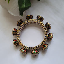Load image into Gallery viewer, Gemzlane multicoloured stone jaipuri openable Bracelet