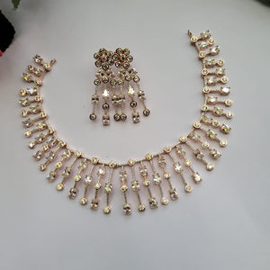 Drops Rosegold diamond Necklace set