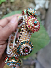 Load image into Gallery viewer, Gemzlane multicoloured stone jaipuri openable Bracelet