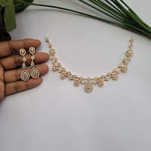 Load image into Gallery viewer, Ena Cz Diamond Necklace set