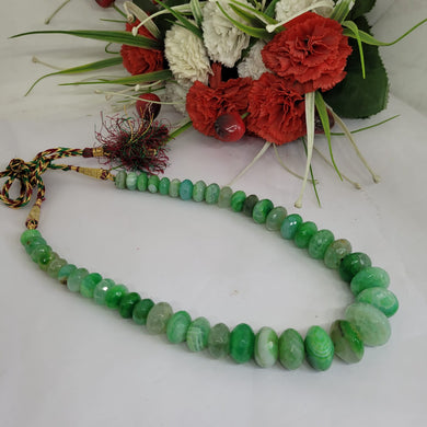 Gemzlane Green stone Beaded necklace