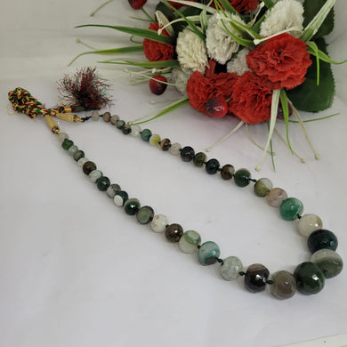 Gemzlane Green stone Beaded necklace