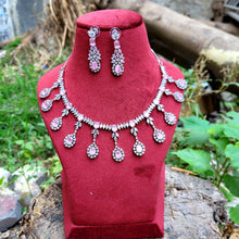 Load image into Gallery viewer, Mitushi Pink Diamond Necklace  Set
