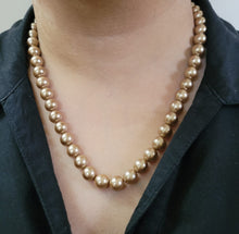 Load image into Gallery viewer, Copper Golden Pearl fashion necklace