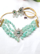 Load image into Gallery viewer, Star Choker Diamond Necklace Set