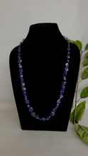 Load image into Gallery viewer, Natural Blue Sapphire tumble Precious Gemstone Necklace