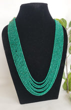 Load image into Gallery viewer, Natural Precious Green Onyx 8 Layered Gemstone Necklace
