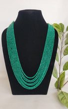 Load image into Gallery viewer, Natural Precious Green Onyx 8 Layered Gemstone Necklace