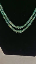 Load image into Gallery viewer, Natural Precious Green Uncut Emerald Layered Gemstone Necklace