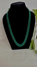 Load image into Gallery viewer, Natural Precious Green Emerald Layered Gemstone Necklace