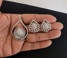 Load image into Gallery viewer, Neha  Diamond Pendant Necklace Set
