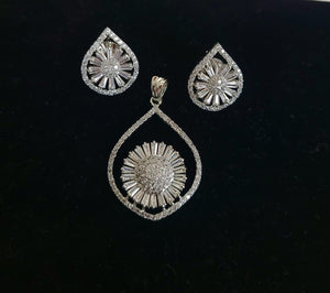 Neha  Diamond Pendant Necklace Set