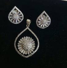 Load image into Gallery viewer, Neha  Diamond Pendant Necklace Set