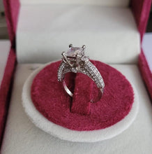 Load image into Gallery viewer, Gemzlane diamond cz Silver plated Adjustable Ring