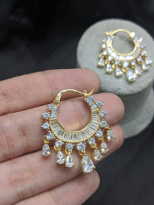 Gemzlane Gold plated Cute Chandbali  Earrings