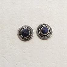 Load image into Gallery viewer, Oxidized Silver Ear Studs for women and girls - Gemzlane