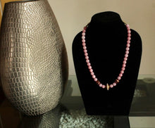 Load image into Gallery viewer, Designer Pink necklace with traditional Indian thread - Gemzlane