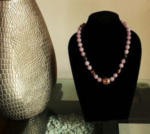 Lilac Kantha necklace - Gemzlane
