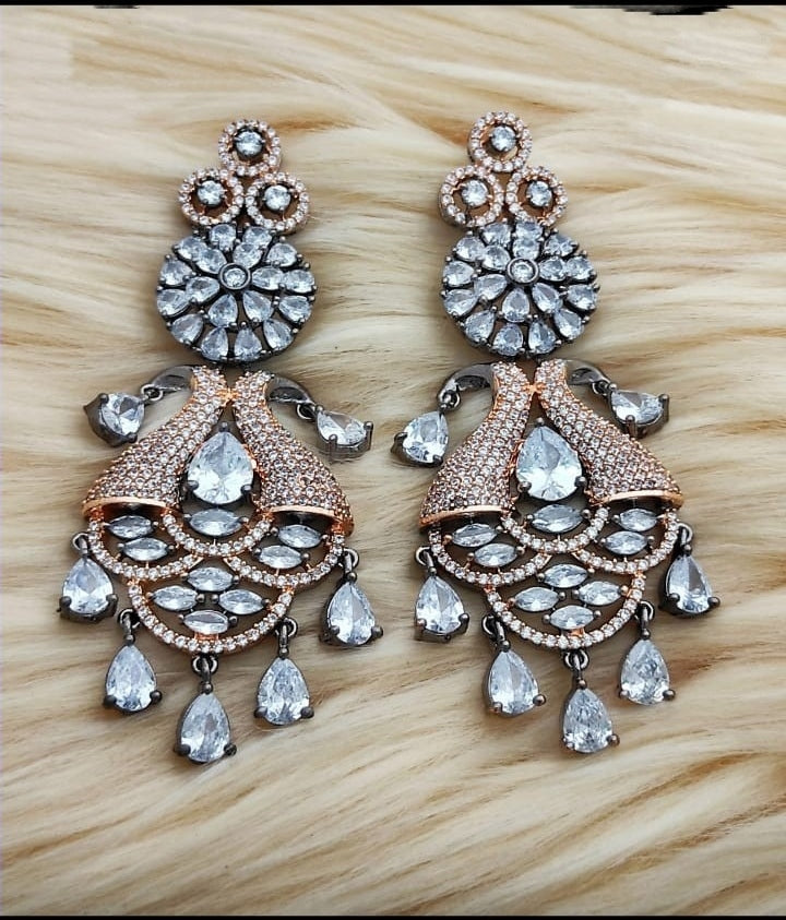 Gemzlane Gorgeous diamond Danglers earrings