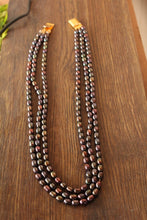 Load image into Gallery viewer, Multiline Black Real Pearls necklace - Gemzlane