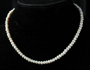 Gemzlane Single line Real Pearls necklace for women and girls - Necklace set