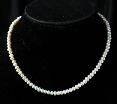 Gemzlane Single line Real Pearls necklace for women and girls - Necklace set