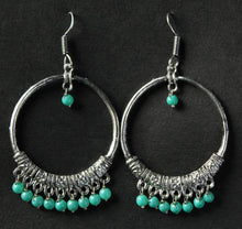 Load image into Gallery viewer, Gemzlane  oxidized circular earrings for women and girls. - Earrings