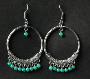 Gemzlane  oxidized circular earrings for women and girls. - Earrings