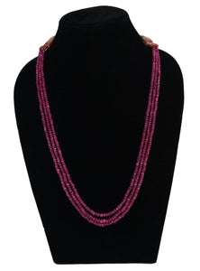 Precious Ruby  Layered  Necklace - Gemzlane